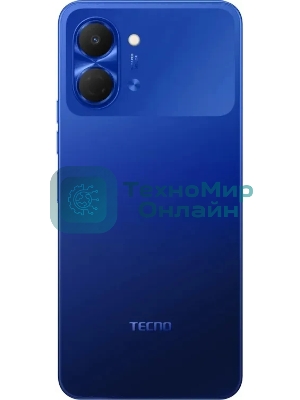 Смартфон Tecno Spark Go 3 128Gb 4Gb синий моноблок 3G 4G 2Sim 6.75