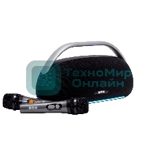 Портативная колонка MEG SSA062BL, 60Вт, Bluetooth 5.3, караоке, сабвуфер, время работы 16ч, черная