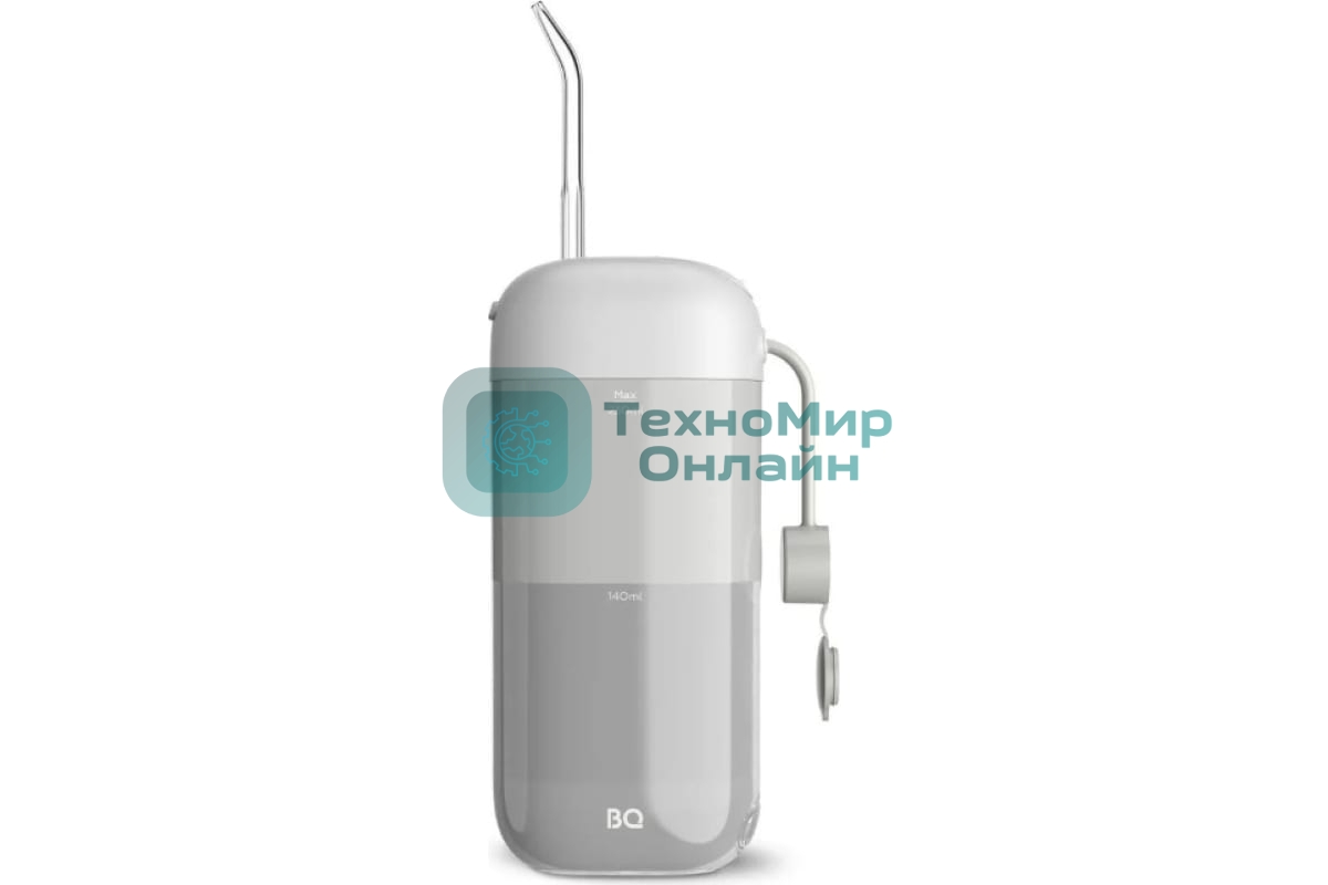 Ирригатор BQ IR002 серый, от аккумулятора, 230 мл, 11 режимов