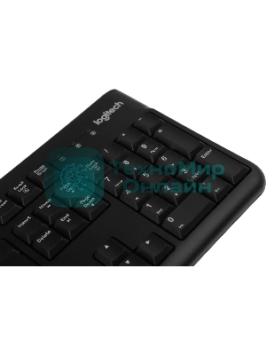 Клавиатура проводная Logitech K120 for business, USB черный (заводская гравировка)