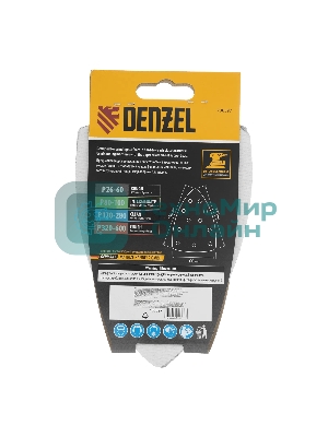 Треугольник абразивный Denzel на ворc. подложке под 