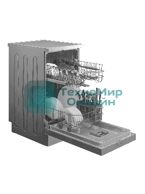Посудомоечная машина HOTPOINT HFS 1C57 S, серебристый, 44.8 см, 10 компл., 49 дБ, класс A