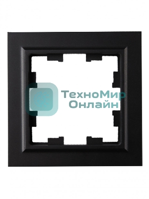Рамка 1-местная IEK BRITE РУ-1-БрЧ-44 IP44 черный