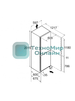 Холодильник Liebherr CBNsfc 572i-22 001 серебристый двухкамерный 172/94л морозилка снизу, No Frost