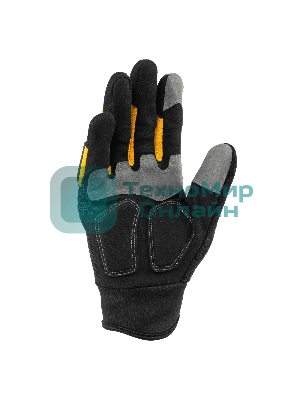 Перчатки универсальные Denzel усиленные, с защитными накладками, размер 9