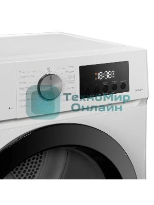 Сушильная машина Kuppersberg DM 593 W, High-Tech, загрузка 8 кг, 15 программ, тепловой насос, электронное кнопочное управление, корзина для сушки, блокировка от детей, энергоэффективность А++, белый