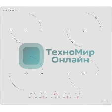Индукционная варочная панель Maunfeld CVI604EXWH, конфорок: 4 шт., стеклокерамика, независимая, белый