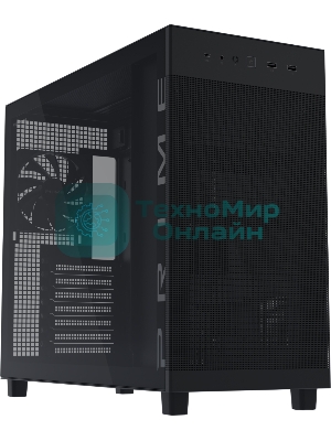 Корпус ASUS Prime AP303 TG, Midi-Tower, чёрный, 1 x 120 мм