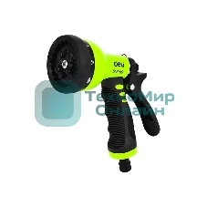 Пистолет-распылитель поливочный Deli DL8760 9 режимов распыления, диаметр шланга 3/4