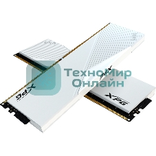 Оперативная память XPG Lancer, DDR5, 64GB (2x32GB), 6000MHz, CL30, DIMM, с радиаторами, белый