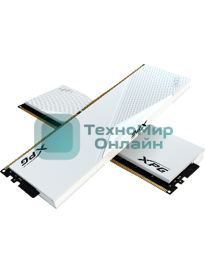 Оперативная память XPG Lancer, DDR5, 64GB (2x32GB), 6000MHz, CL30, DIMM, с радиаторами, белый