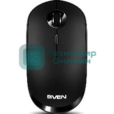 Мышь беспроводная SVEN RX-570SW черный, 1600 dpi, радиоканал, Bluetooth, USB, кнопки - 4
