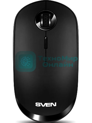 Мышь беспроводная SVEN RX-570SW черный, 1600 dpi, радиоканал, Bluetooth, USB, кнопки - 4