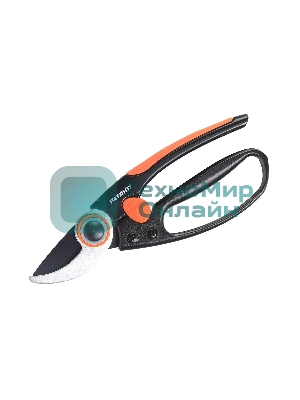 Секатор PATRIOT PBP-203, плоскостной, ручка-петля, антифрикционное покрытие, 203 мм