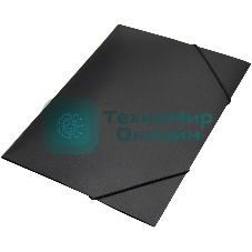 Папка на резинке Silwerhof Eco A4, пластик, корешок 15мм, 0.5мм, черный