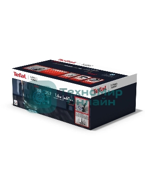 Пылесос вертикальный Tefal X-Force Flex TY9LC1WO серый/синий, питание от аккумулятора, 150 Вт, уборка сухая, пылесборник 0.65 л