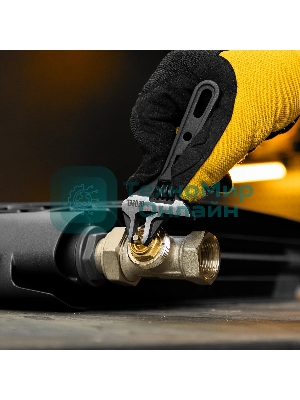 Ключ разводной Denzel 115 мм, CrV, кованый, укороченная рукоятка