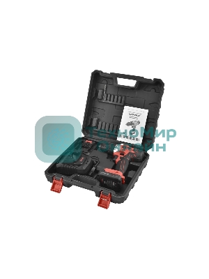 Дрель-шуруповерт Парма ДША-02-1312/2Li, 12 В, 1.3 Ач, 22 Нм, щеточный