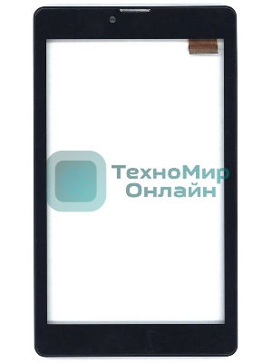 Сенсорное стекло (тачскрин) для Irbis TZ736, черное с рамкой