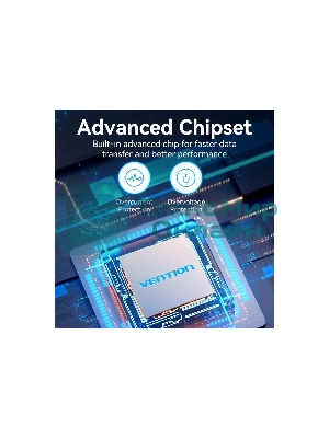 USB-концентратор Vention OTG USB 3.0 на 7 портов черный