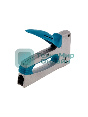 Степлер мебельный GROSS, алюминиевый корпус, тип скобы 13, 53, 300, 6-10 мм 41001