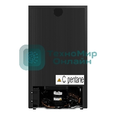 Винный шкаф Maunfeld MFWC-85D28 черный, 80 л, 2 отсека, 28 бут., класс G