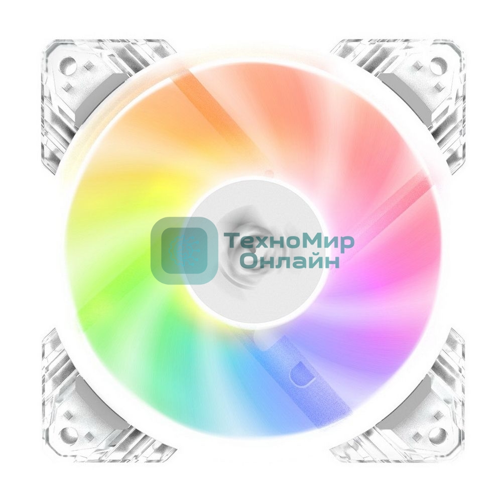 Вентилятор для корпуса Alseye N12-W белый, 120 мм, 1800 об/мин, 37.8 дБ, 4 pin