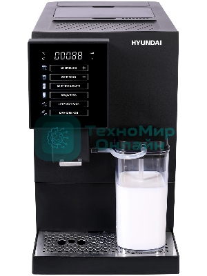 Кофемашина автоматическая Hyundai HAM-5405 черный, исп. кофе - зерновой, 1.1 л, 1350 Вт, 20 Бар