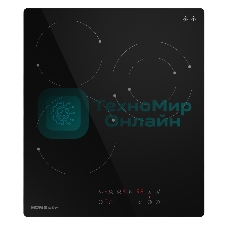 Электрическая варочная панель HOMSair HVC43DBK Hi-Light, независимая, черный