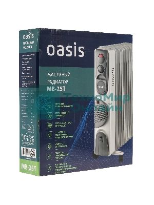 Масляный обогреватель Oasis MB-25T
