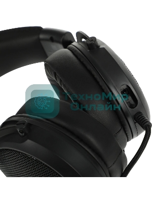 Гарнитура Acer AHW120 чёрный, проводная, USB, подсветка