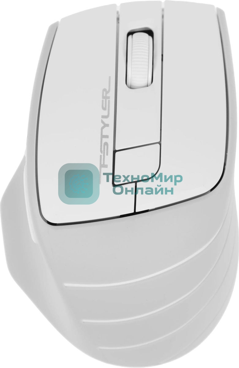 Мышь беспроводная A4Tech Fstyler FG30S белый/серый, 2000 dpi, радиоканал, USB, кнопки - 6