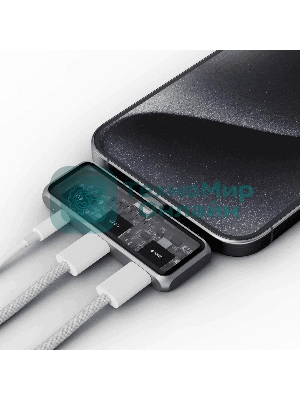 USB-концентратор Satechi Mobile XR Hub with Audio (2х USB Type-C, Mini jack), до 100 Вт, Серый Док-станция ST-HXRAJM