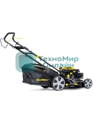 Газонокосилка Champion LM4627 (2,6кВт привод травосб.60л. шир.460мм 25-75мм 31,6кг 3в1)(Газонокосилка самоходная, Объем двигателя 139 см3, вес без травосборника 31,6 кг, Объем топливного бака 1,0 л, Мощность 2,6/3,5 кВт/л.с., объем травосборника 60 л, ширина среза 460 мм, высота среза 25-70 мм.)