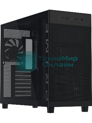 Корпус ASUS Prime AP303 TG, Midi-Tower, чёрный, 1 x 120 мм