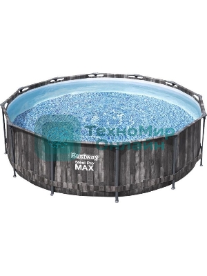 Бассейн каркасный BESTWAY Steel Pro, 427 х 107 см, фильтр-насос, лестница, тент, 5614Z