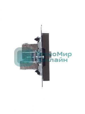 Розетка телевизионная проходная IEK BRITE РТВ10-0-БрТБ темная бронза