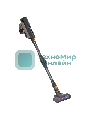 Пылесос вертикальный SUPRA VCS-5082 черный/серый, питание от аккумулятора, 300 Вт, уборка сухая, пылесборник 1 л