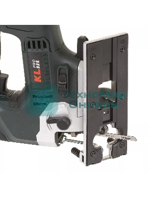 Лобзик электрический профессиональный бесщеточный KLPRO KLDT18B-20 (18В, Li-ion-2шт, 2.0А·ч, патрубок для пылесоса, полотна (дерево/металл, З/У, кейс)