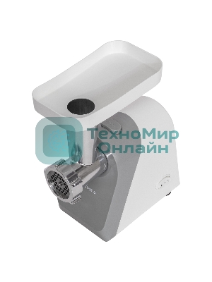 Мясорубка электрическая SUPRA MGS-2099 белый, 1600 Вт, 1.6 кг/мин, реверс, защита от перегрузки, насадки - 1