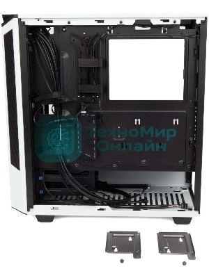 Компьютерный корпус Hiper PW81 белый без БП ATX 3x120мм 2xUSB2.0 2xUSB3.0 audio bott PSU