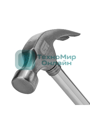 Молоток-гвоздодер Сибртех металлическая трубчатая обрезиненная рукоятка, вес 450 гр., боек 27 мм