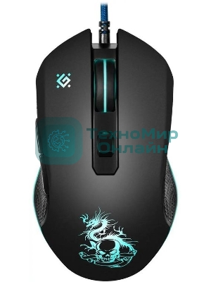 Мышь проводная Defender Sky Dragon GM-090L черный, 3200 dpi, USB, кнопки - 6