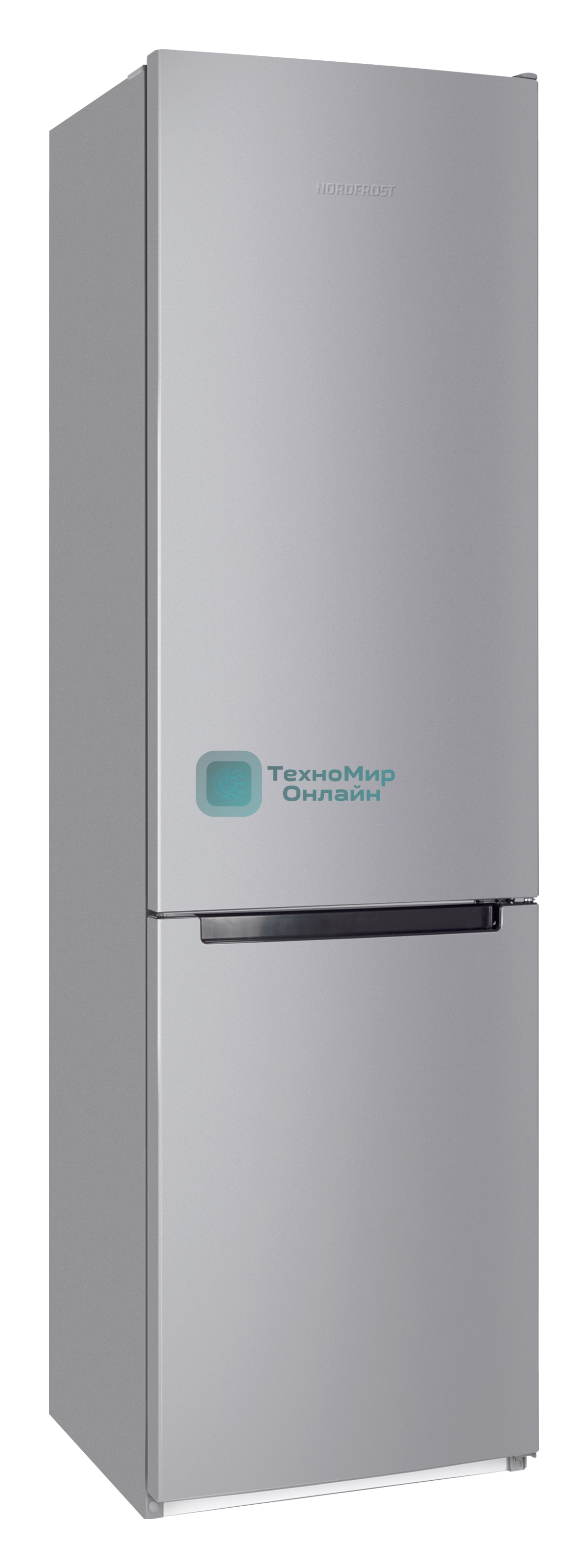Холодильник Nordfrost NRB 154 S серый матовый двухкамерный 238/115 л морозилка снизу, капельная система