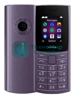 Мобильный телефон Nokia 110 4G TA-1543 DS EAC 48Mb фиолетовый