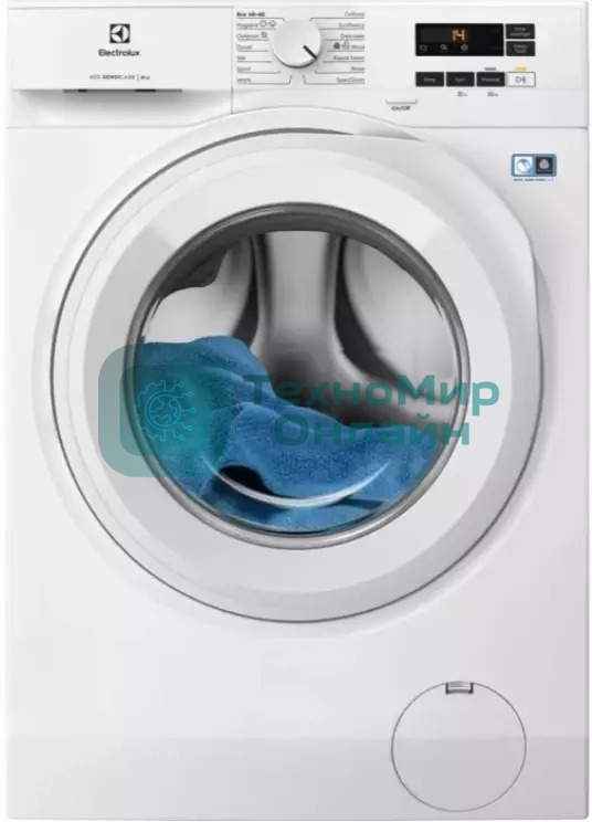 Стиральная машина Electrolux EW6F1481E белый, загрузка фронтальная 8 кг, 1200 об/мин., класс: А