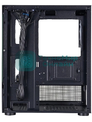 Компьютерный корпус 1STPLAYER MIKU Mi2-A ARGb черный mATX 3x120мм ARGb fans Mi2-A-BK-2FC7R-1FC7