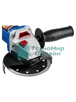 Угловая шлифовальная машина Зубр УШМ-П125-1500 ПСТ 1500Вт 9500об/мин рез.шпин.:M14 d=125мм