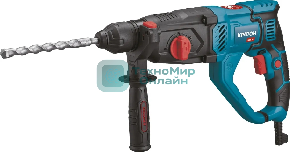 Перфоратор Кратон RHE-1200-26 SDS-plus уд.:3Дж 1200Вт (кейс в комплекте)