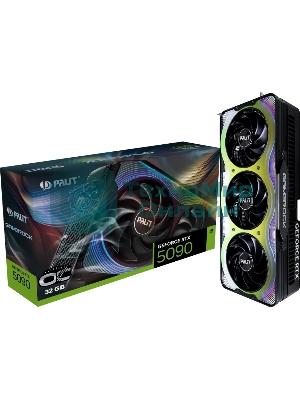 Видеокарта Palit PCI-E RTX 5090 GAMEROCK OC NVIDIA GeForce RTX 5090 32Gb 512bit GDDR7 2295/30000 HDMIx1 DPx3 HDCP Ret